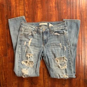 Eunina Ripped Mid-Rise Jeans